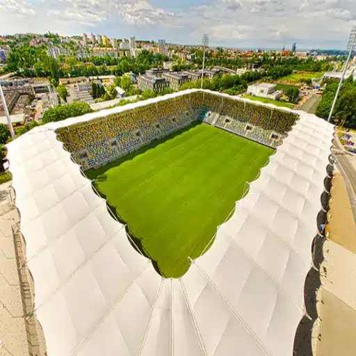 Stadium Membrane Installation: 10,000 SqM Architectural Project benefits of stadium membranes