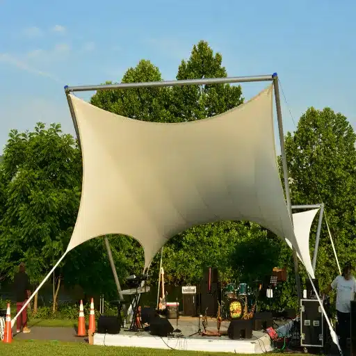 Tensile Structure Materials: PVC, PTFE, ETFE & Silicone Guide how tensile membrane materials work
