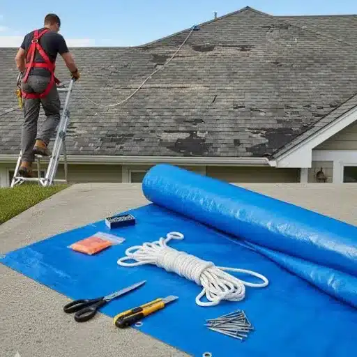 Waterproof Tarp for Roof Leaks: Emergency Protection & Installation Guide when to use a waterproof tarp for roof protection